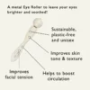 Upcircle - Eye Roller For Dark Circles + Puffy Eyes Plastic Free Eco