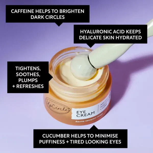 Upcircle - Eye Cream with Hyaluronic Acid + Coffee Oil Vegan Hydrating