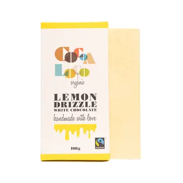 Cocoa Loco - White Chocolate Lemon Drizzle Bar – 100g