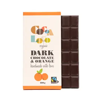 Cocoa Loco - Dark Chocolate & Orange Bar – 100g