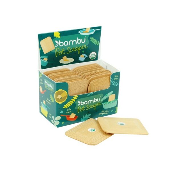Bamboo Pots and Pans Scraper