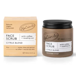 Upcircle - Face Scrub Coffee + Rosehip [Citrus] Vegan, Eco Exfoliator
