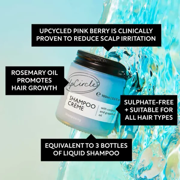 Upcircle - Shampoo Crème with Coconut + Rosemary Oil Vegan Eco Friendly