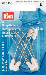 Safety Pins - Nappy Stainless Steel