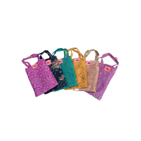 Recycled Sari Printed Sarong in Bag