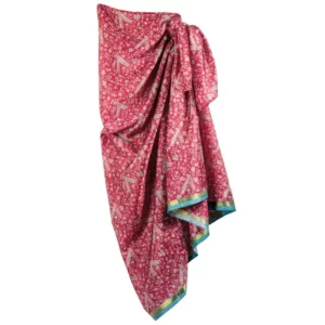 Recycled Sari Printed Sarong in Bag