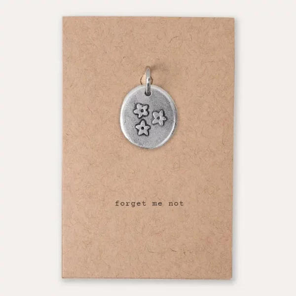 Kutuu "Forget Me Not" Pewter Charm