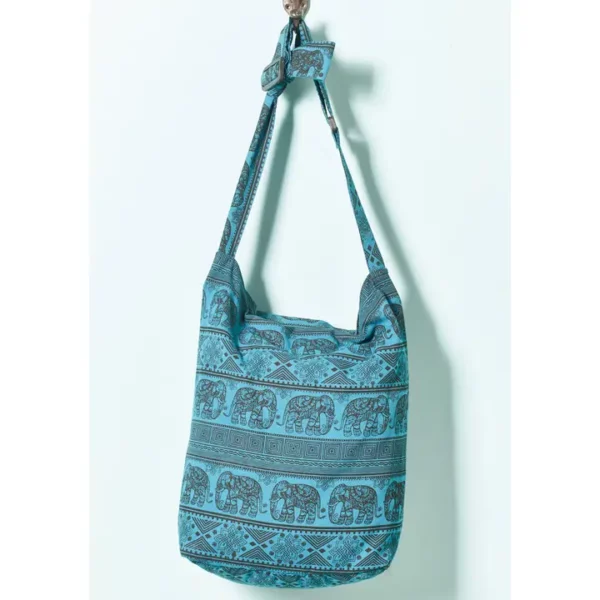 Shoulder Bag - Cotton - Elephant Design