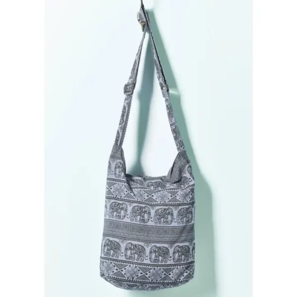 Shoulder Bag - Cotton - Elephant Design