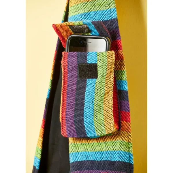 Shoulder Bag - Rainbow Strip Gheri Style