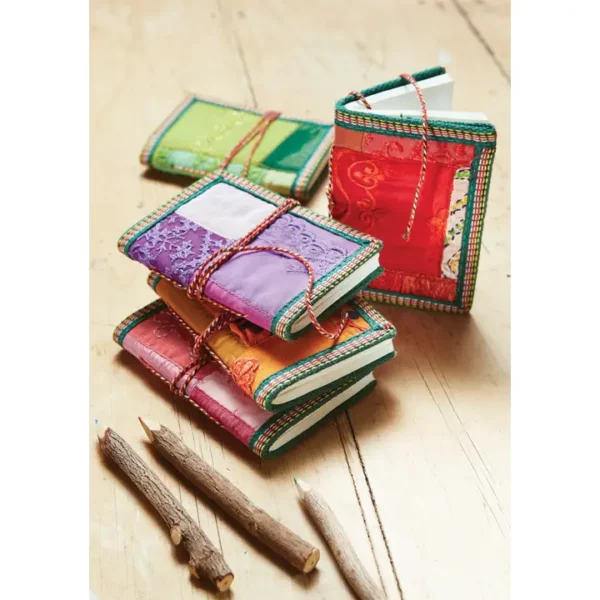 Notebook - Small - Handmade Sari Covered