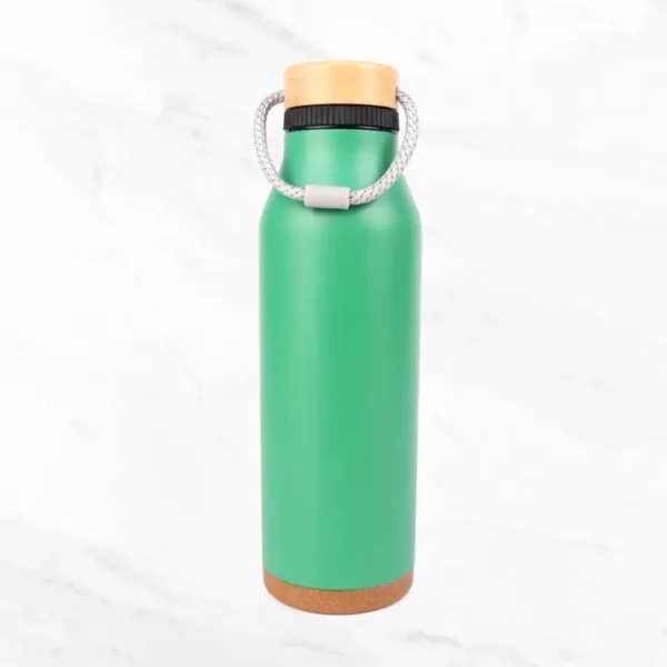 Fiji Insulated Water Bottle with Bamboo Lid - Various Colours