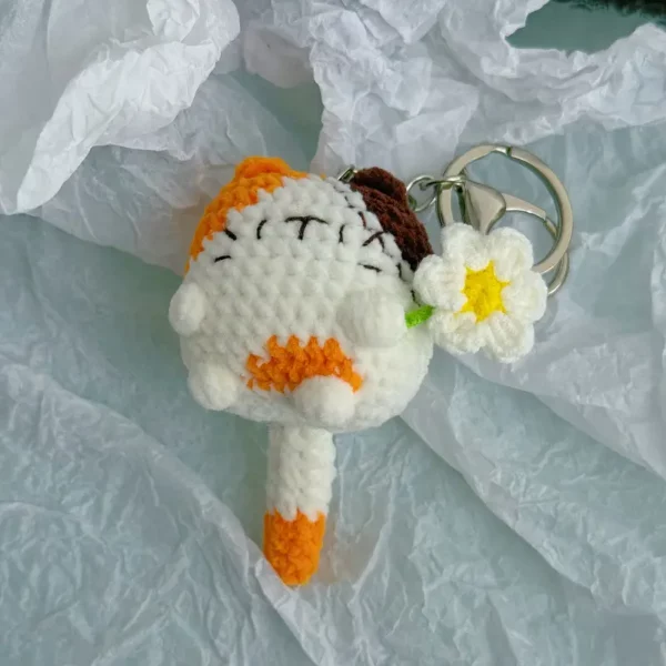 Keyring - Crochet Cat