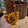 Keyring - Crochet Sunflower