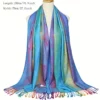 Bohemian Printed Scarf with Tassels