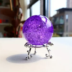 Crystal Ice Sphere with Stand
