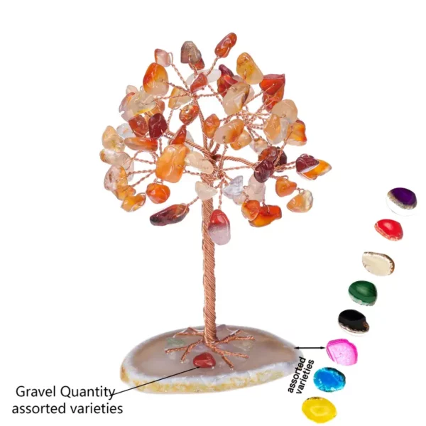 Crystal Chip Tree - Handmade - Various