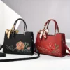 Elegant Handbag with Floral Designs - Various Colours