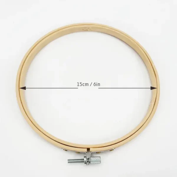 Darnn 6" Embroidery Hoop Bamboo, Bamboo Hoop For Craft