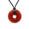 Crystal Power Ring Pendant Necklace - Various