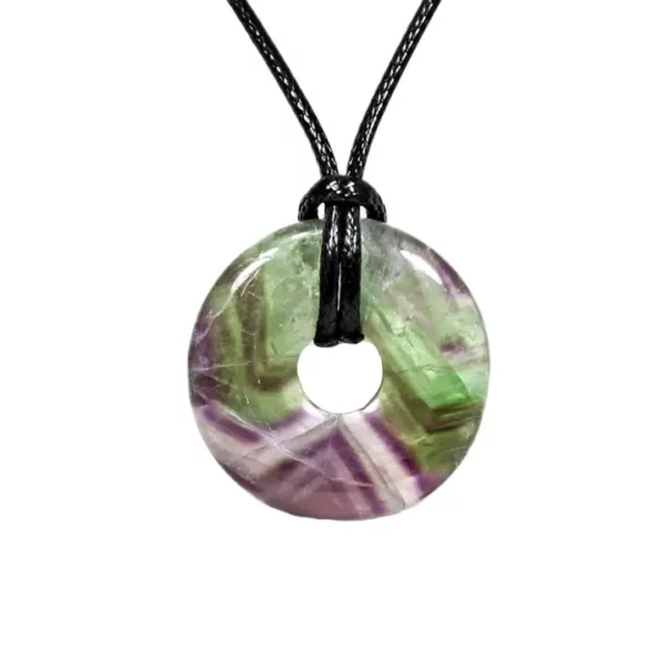 Crystal Power Ring Pendant Necklace - Various