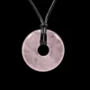 Crystal Power Ring Pendant Necklace - Various