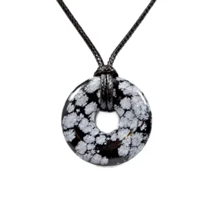 Crystal Power Ring Pendant Necklace - Various
