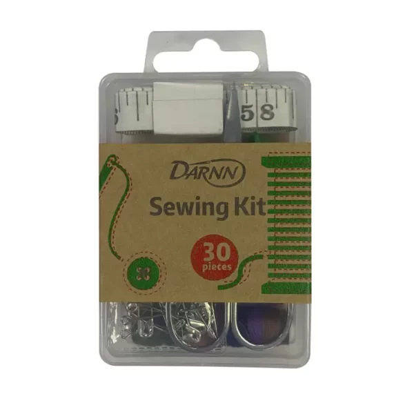 Darnn Sewing Kit Compact 30 Pieces, Travel Sewing Kit