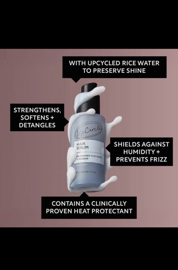Upcircle Vegan Hair Serum Upcycled Fermented Rice Water Heat Protection