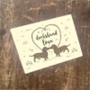 Metal Sign "Dachshund Love" 8x10 inch