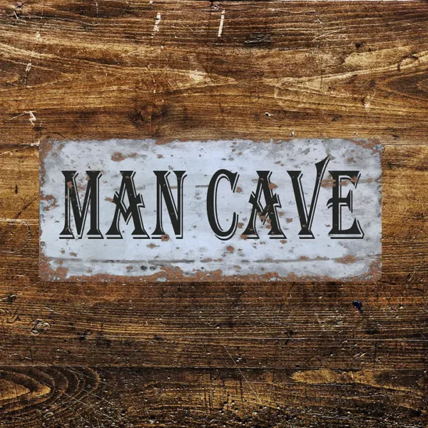 Metal Sign "Man Cave"  6x3 inch