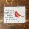 Metal Signs "Robins appear when loved ones are near" 8x10 inch