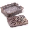 Soapstone Soap Dish and Drainer - Square or Round