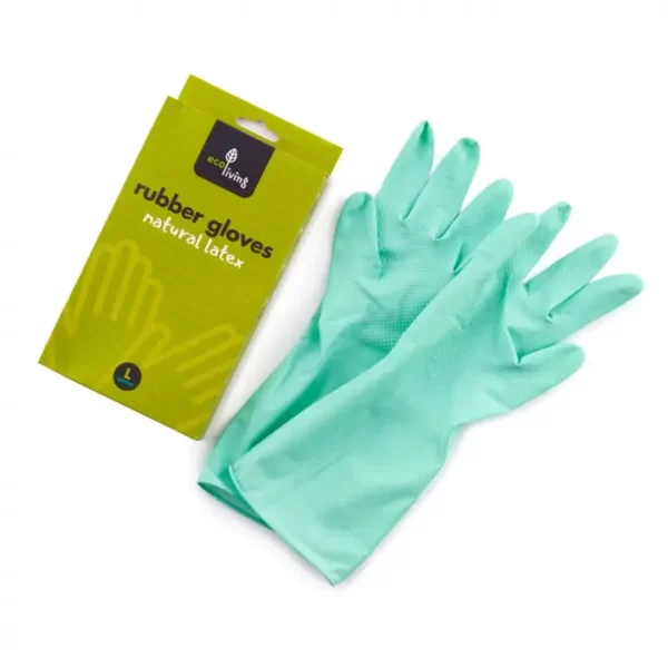 Natural Latex Rubber Gloves - Green